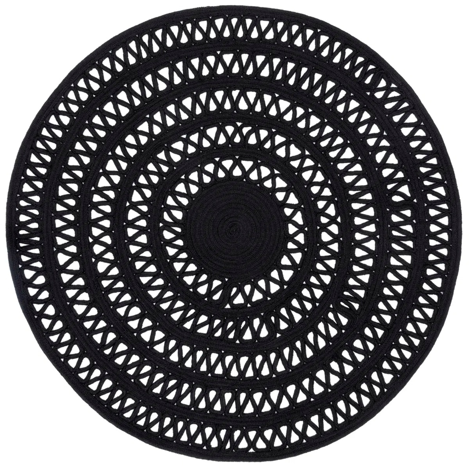 Wayfair Black Fabric Area Rug 8' x 8' - image-4