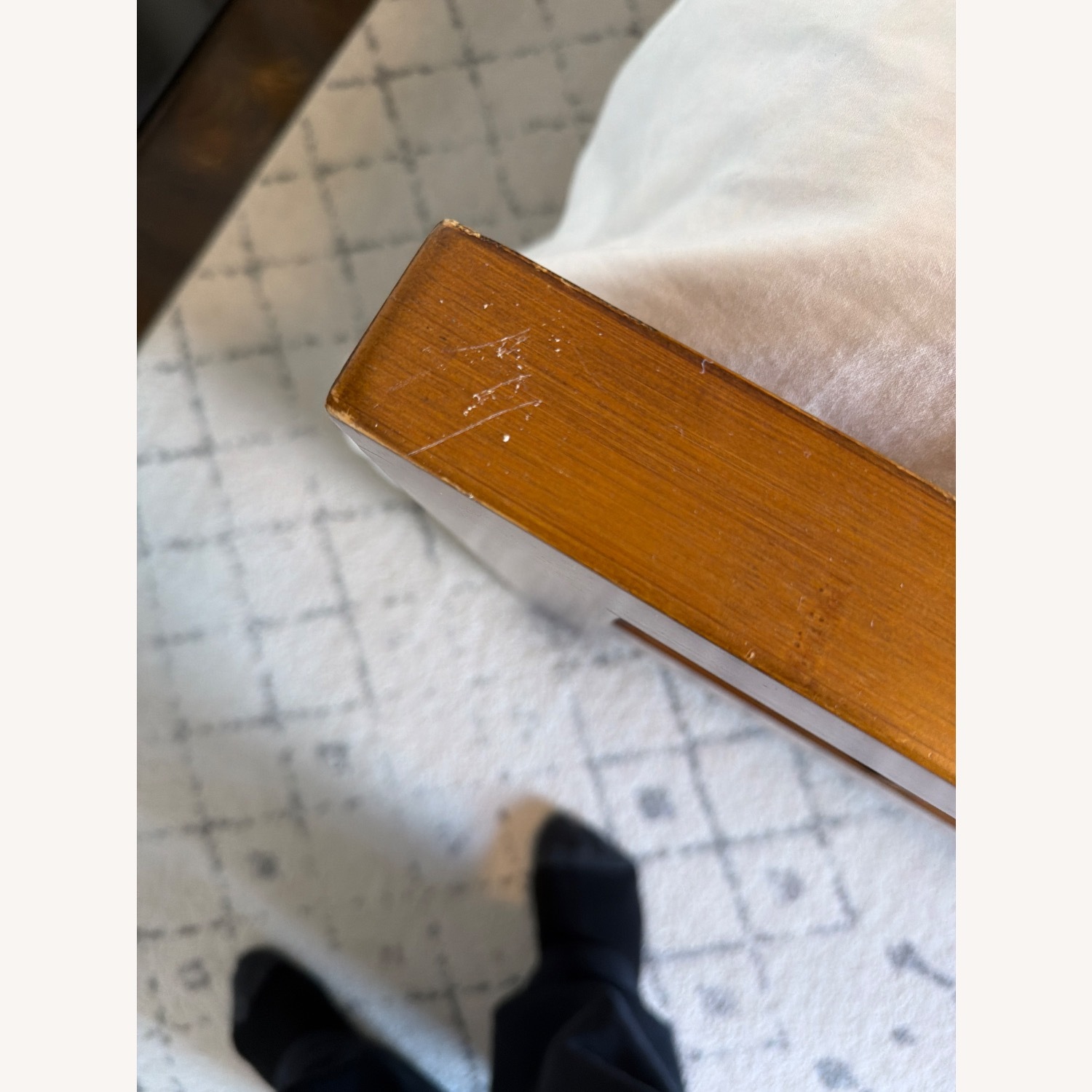 Crate & Barrel Light Brown Bamboo Queen Bed - image-7