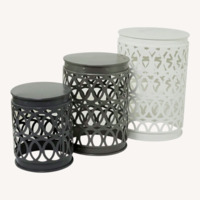 Metal Outdoor Nesting End Accent Tables
