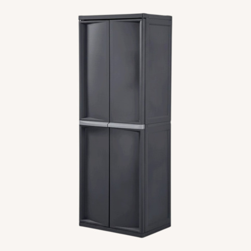 Used 4-Shelf Storage Cabinet With Doors for sale on AptDeco