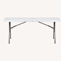 72" Plastic Rectangular Folding Table
