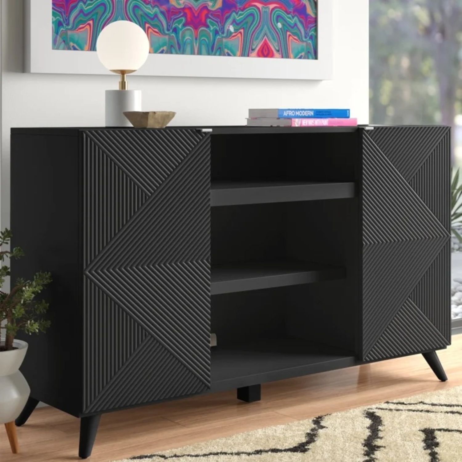 Wade Logan Baldewijn TV Stand for TVs up to 65" - image-4
