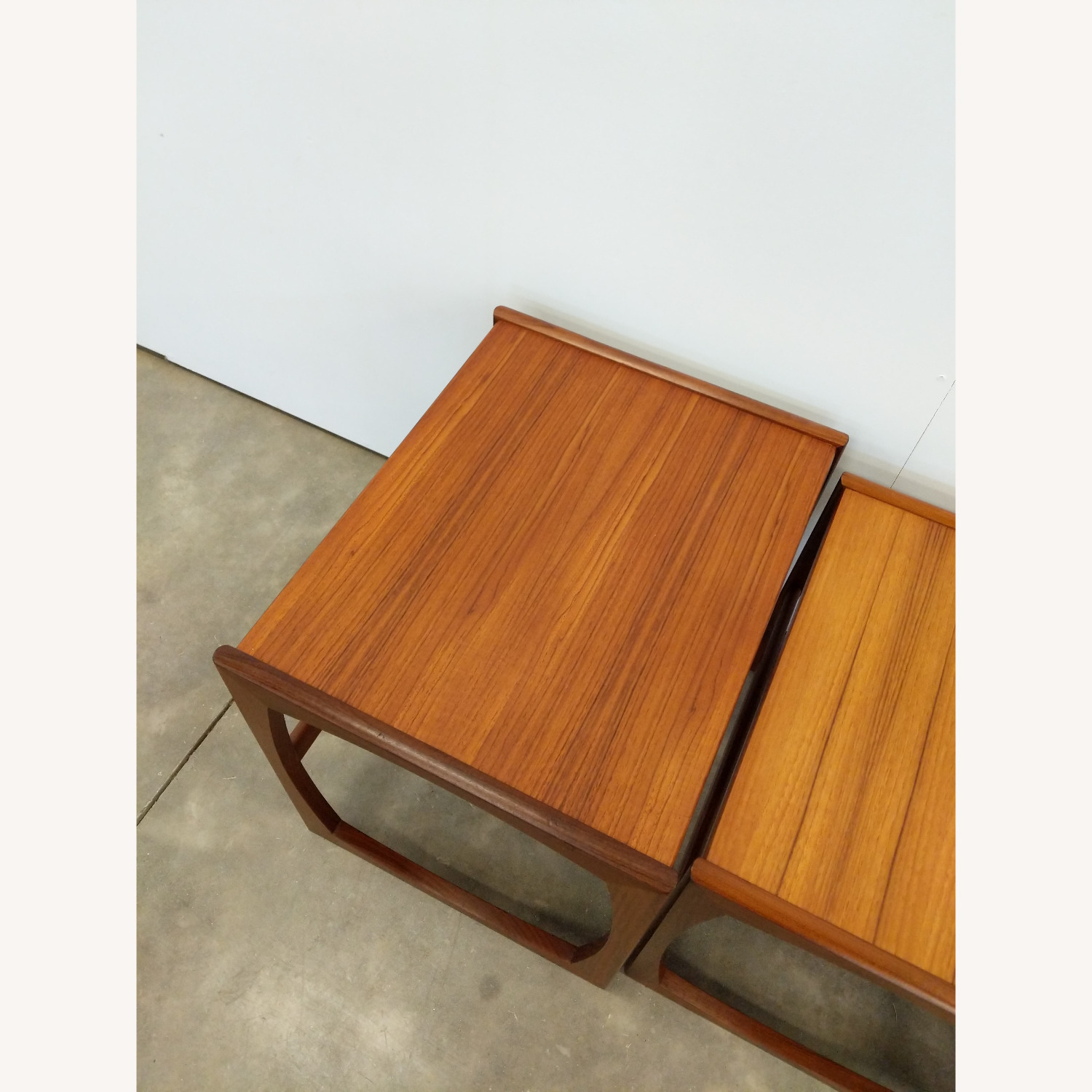 Vintage Mid Century Modern Teak Nesting Tables - image-8