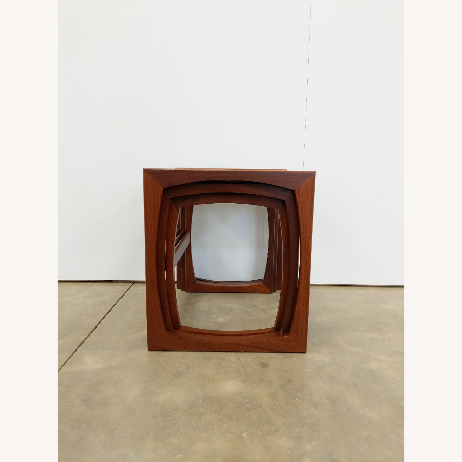 Vintage Mid Century Modern Teak Nesting Tables - image-6