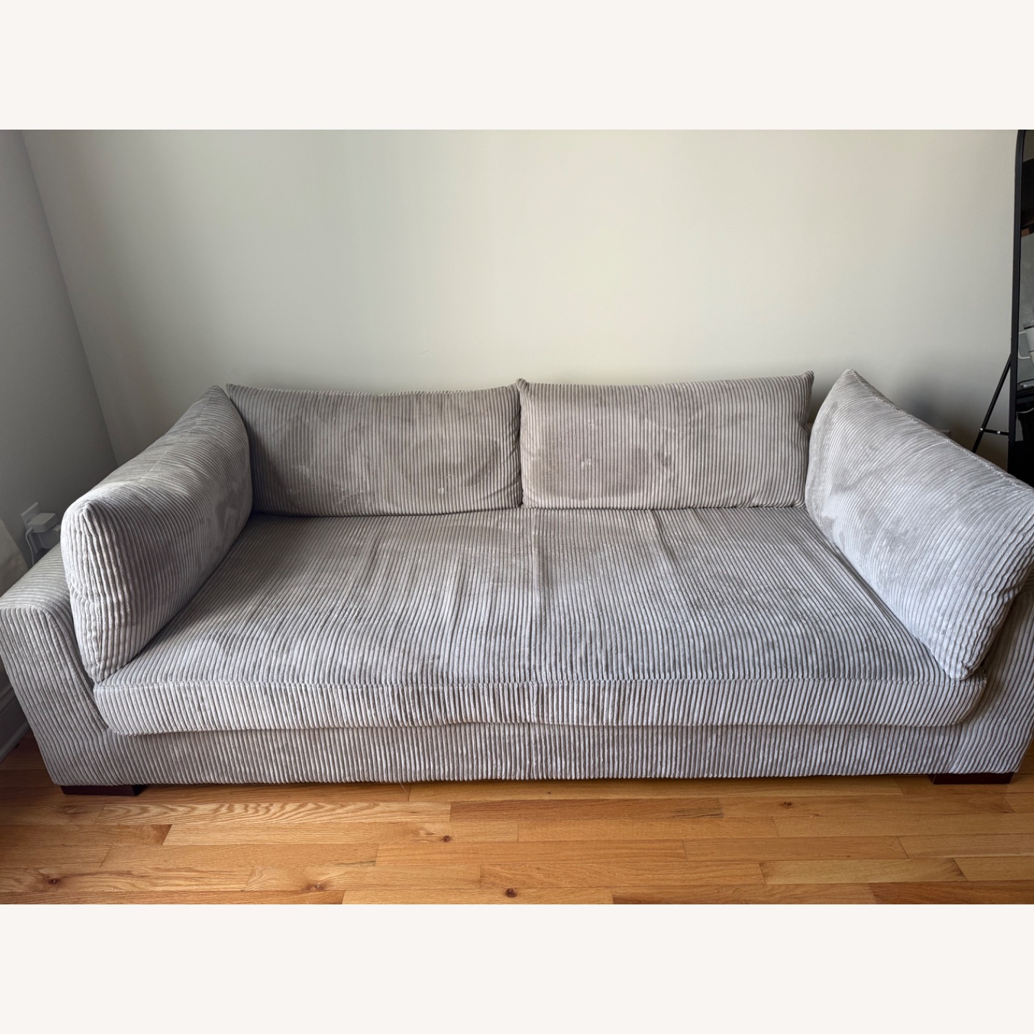 Light Gray Fabric 3+ Seater Sofa - image-1