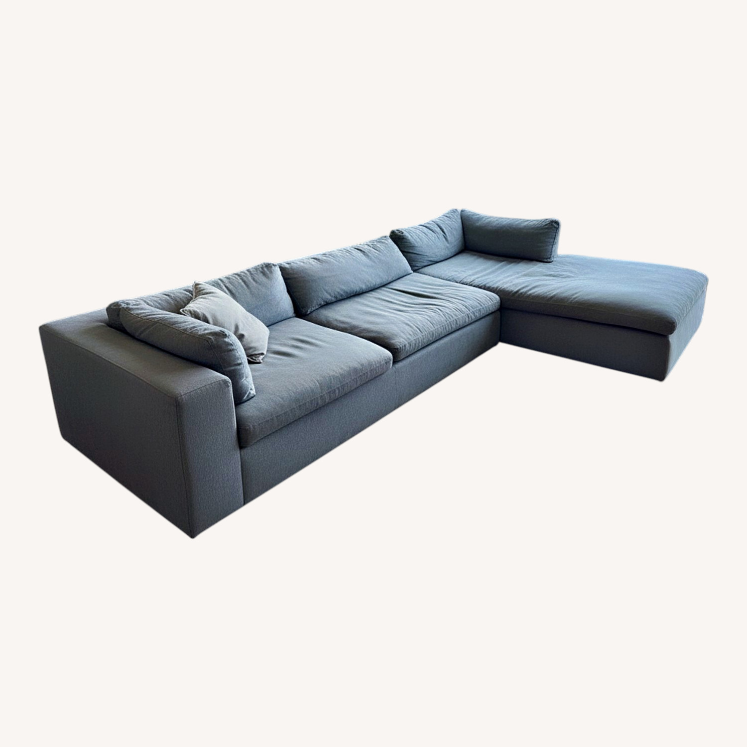 Modani Bloom Dark Gray Fabric 3+ Piece Sectional - image-0