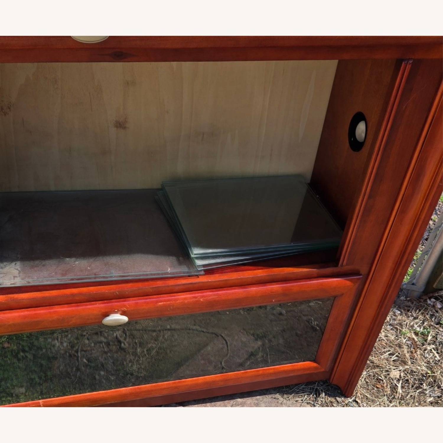 Dark Brown Wood Hutch  - image-4