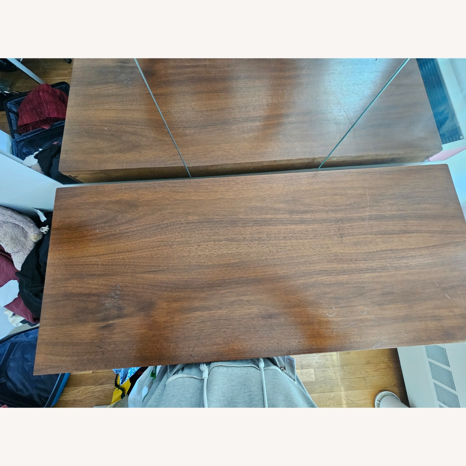 Sculpted Front Dixie MCM Walnut Highboy - image-7