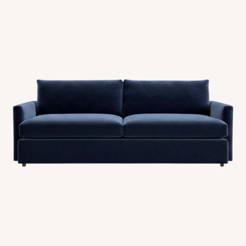 Used Crate & Barrel Navy Lounge 93” Sofa for sale on AptDeco
