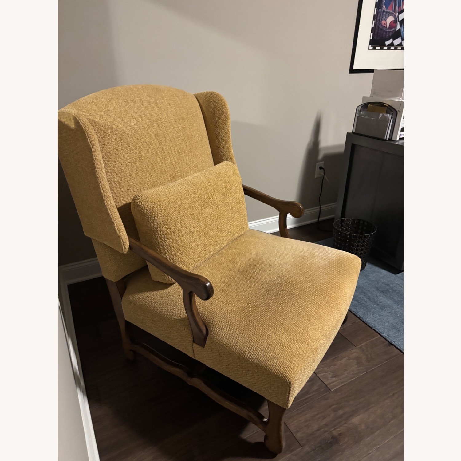 Gold Fabric Accent Chairs - image-2