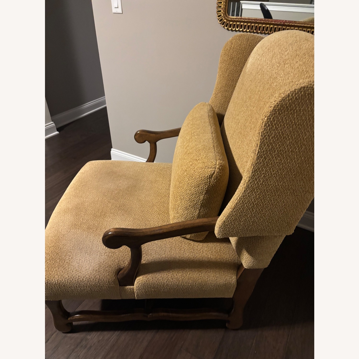 Gold Fabric Accent Chairs - image-5