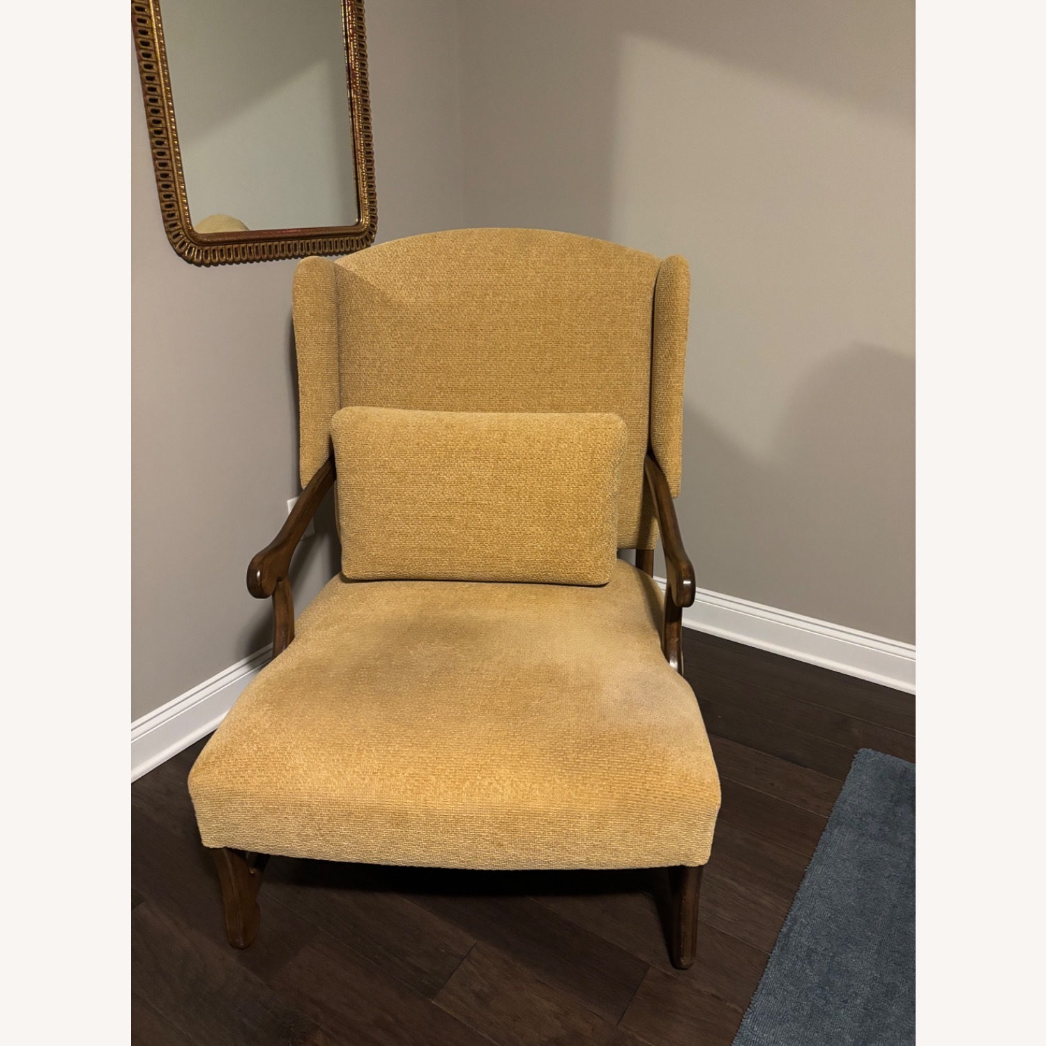 Gold Fabric Accent Chairs - image-4
