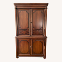 Henredon Dark Brown Wood Armoire