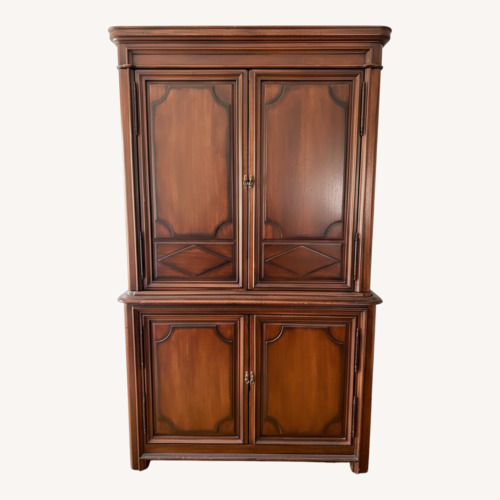 Used Henredon Dark Brown Wood Armoire for sale on AptDeco
