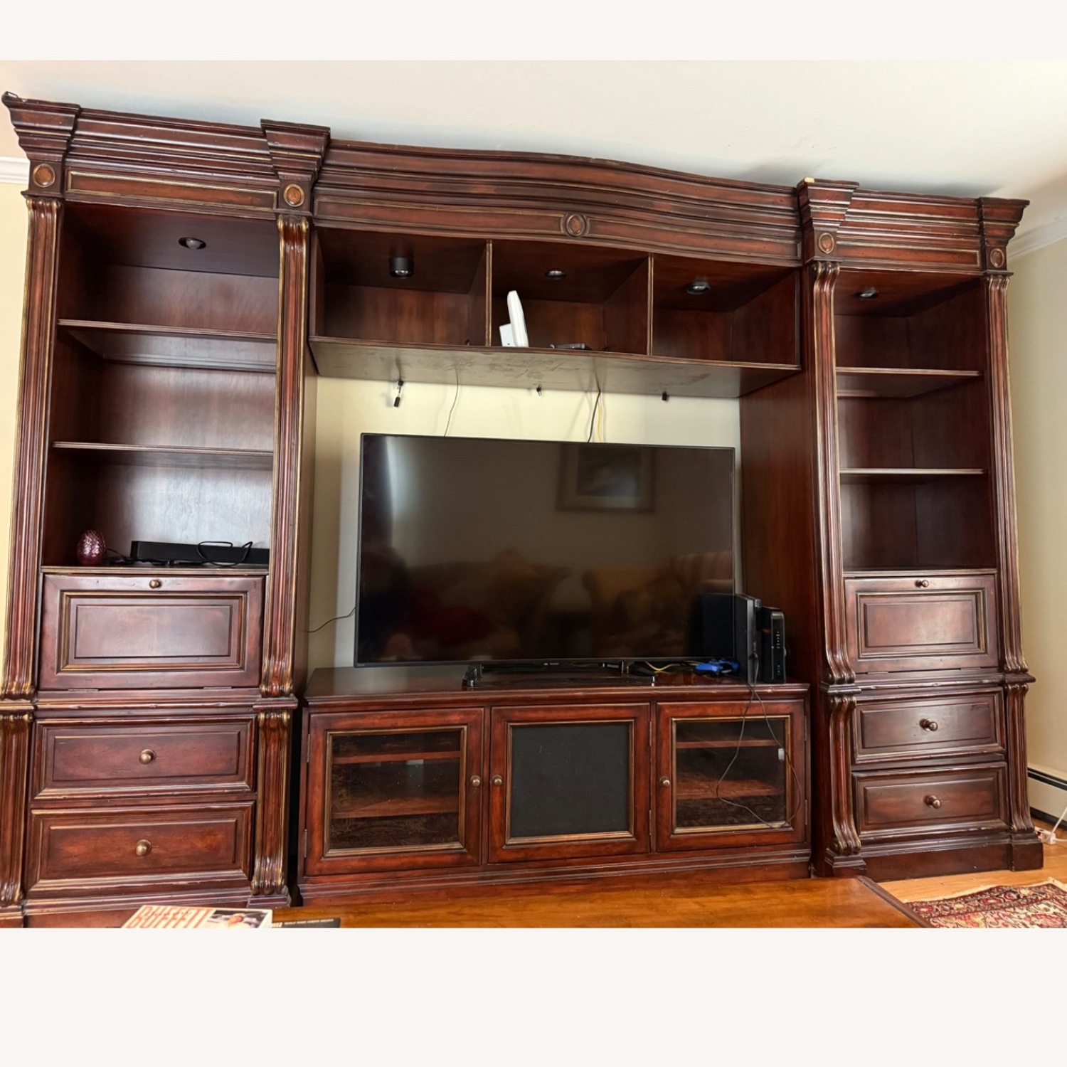 Hooker Furniture Corporation Dark Brown Wall Unit - image-5