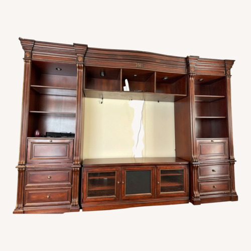 Used Hooker Furniture Corporation Dark Brown Wall Unit for sale on AptDeco