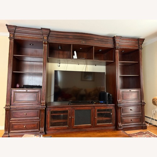 Used Hooker Furniture Corporation Dark Brown Wall Unit for sale on AptDeco