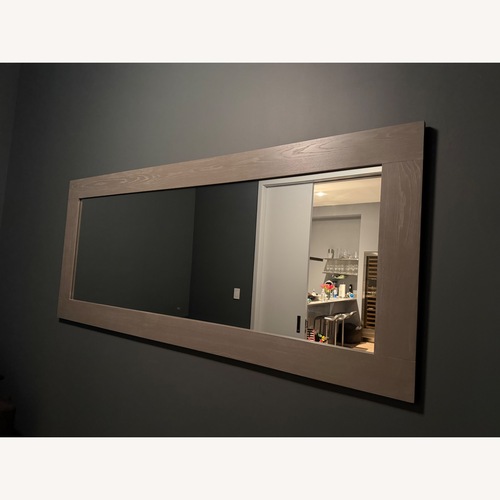 Used CB2 Hanging-Leaning Grey Floor Mirror for sale on AptDeco