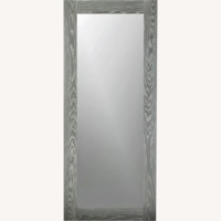 CB2 Hanging-Leaning Grey Floor Mirror