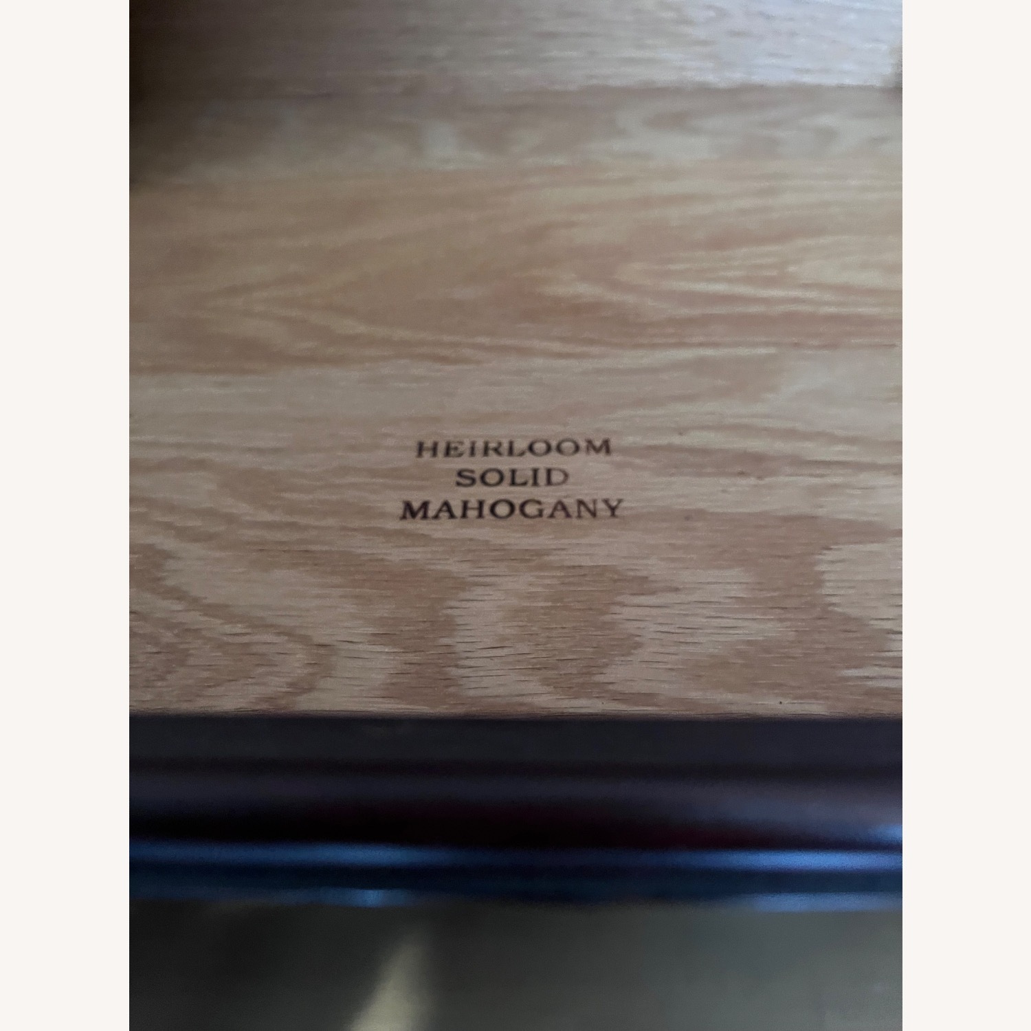 Vintage/Antique Dark Brown Wood Dresser - image-5