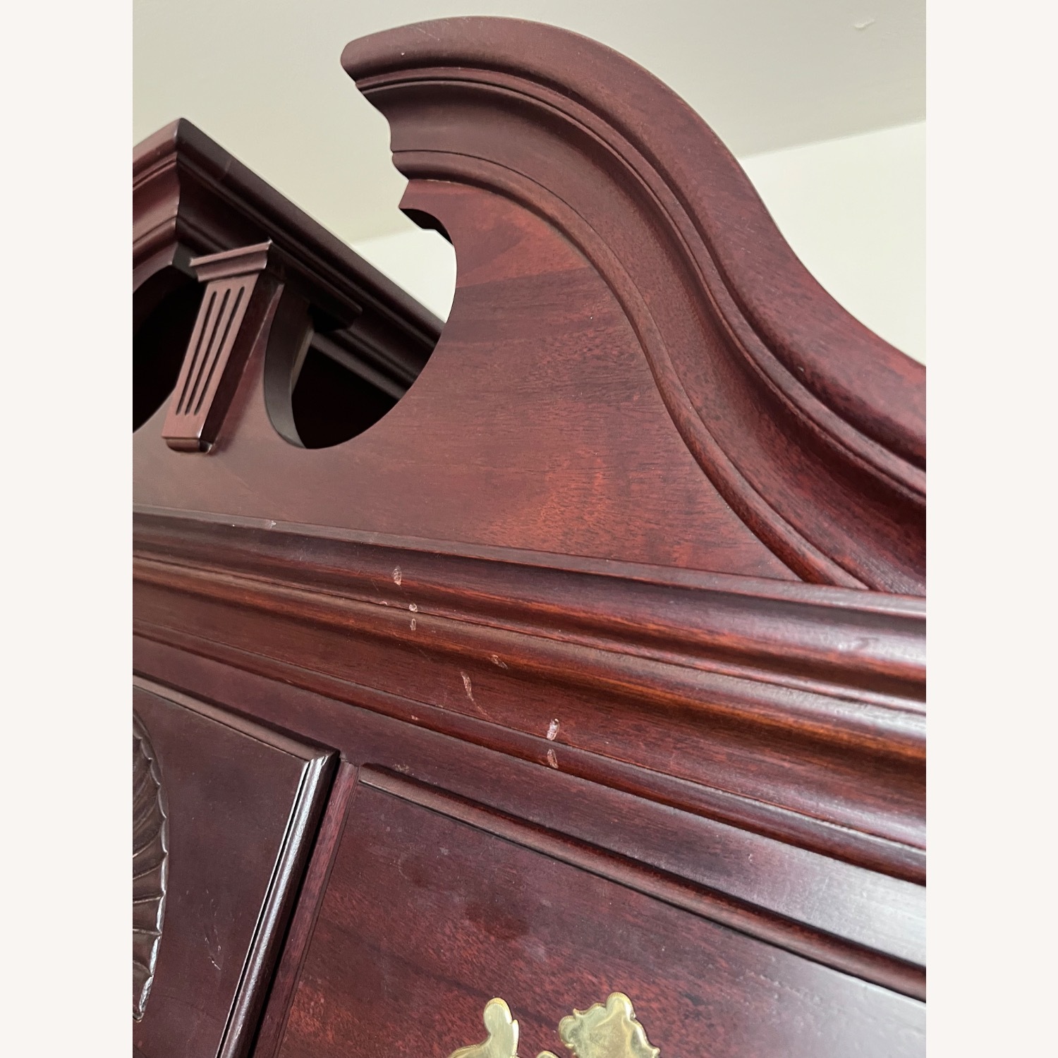 Vintage/Antique Dark Brown Wood Dresser - image-3
