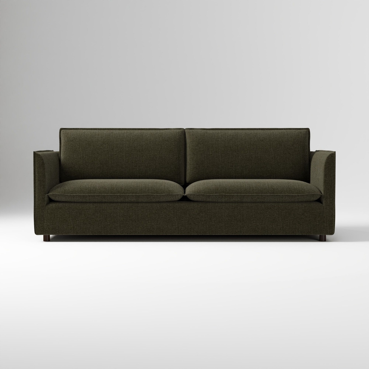 West Elm Whitman Evergreen Velvet Sofa - image-6
