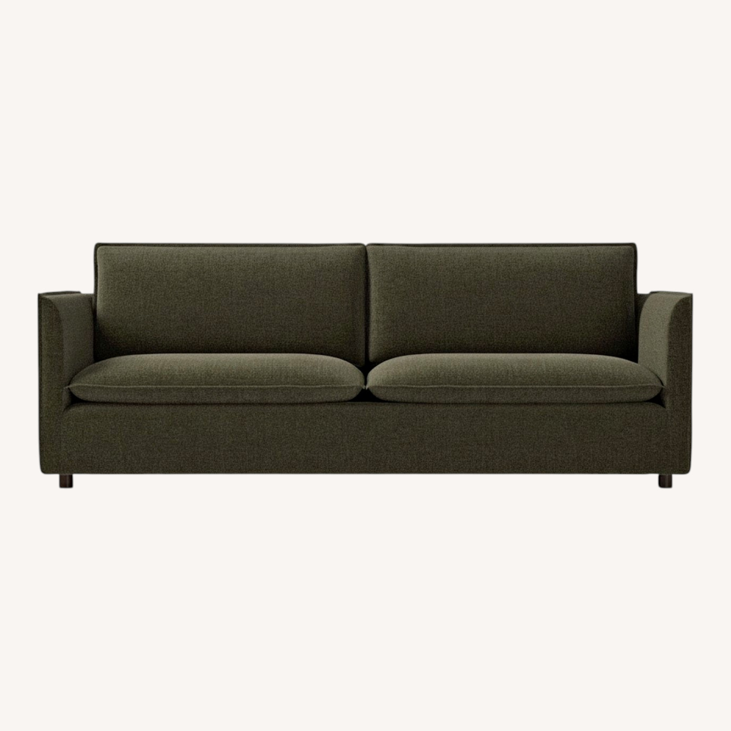West Elm Whitman Evergreen Velvet Sofa - image-0