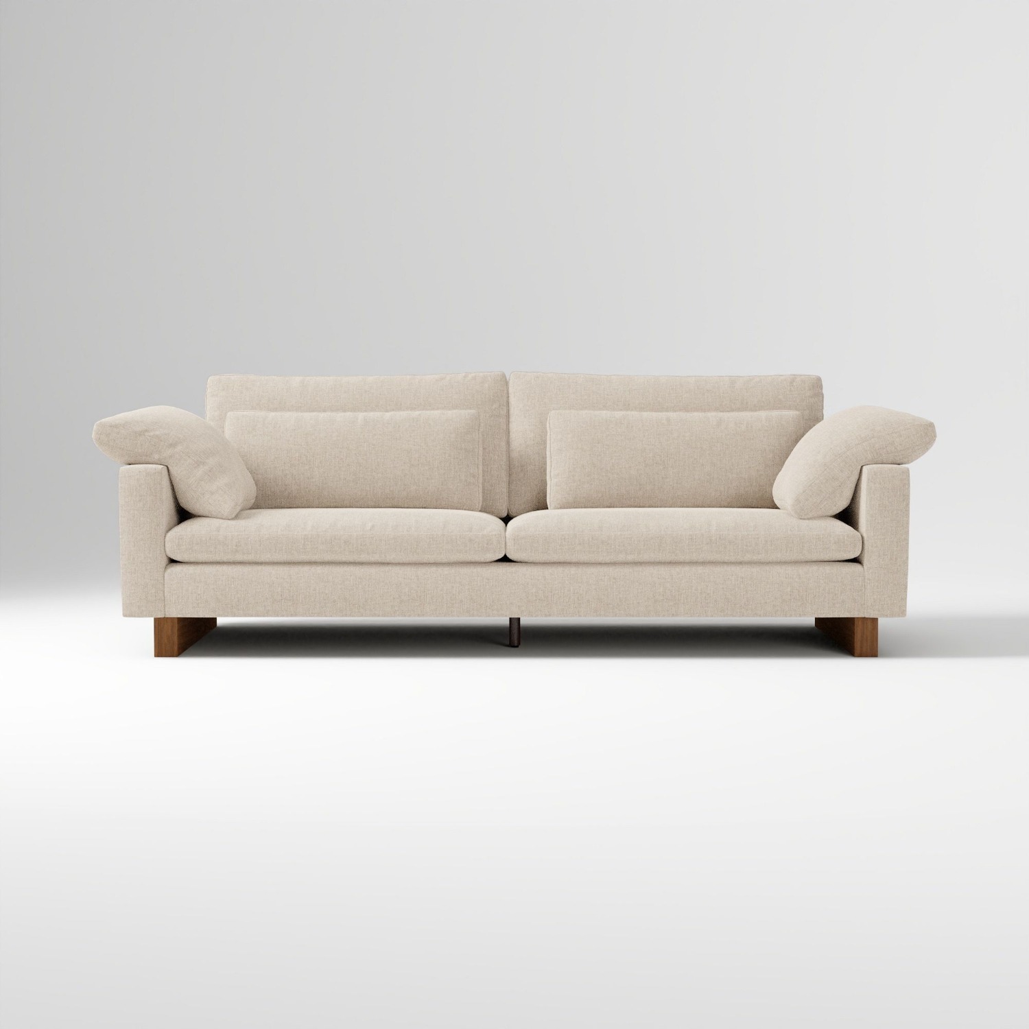 West Elm Harmony Sofa and Ottoman - image-2