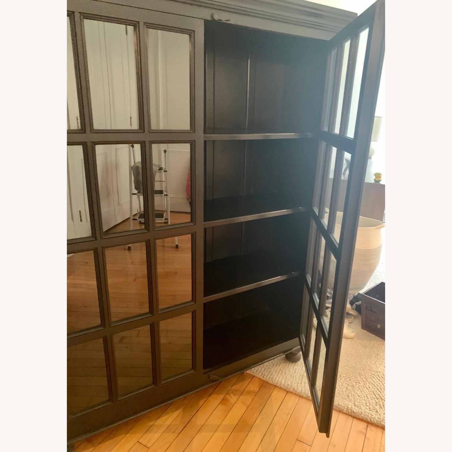 Crate & Barrel Faulkner Bookshelf With Doors - image-3