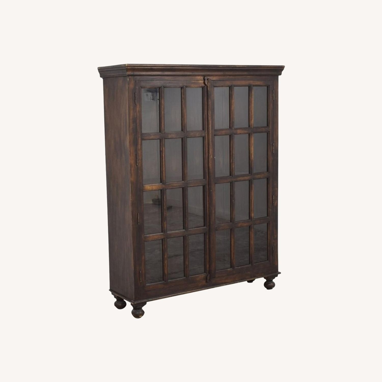 Crate & Barrel Faulkner Bookshelf With Doors - image-0