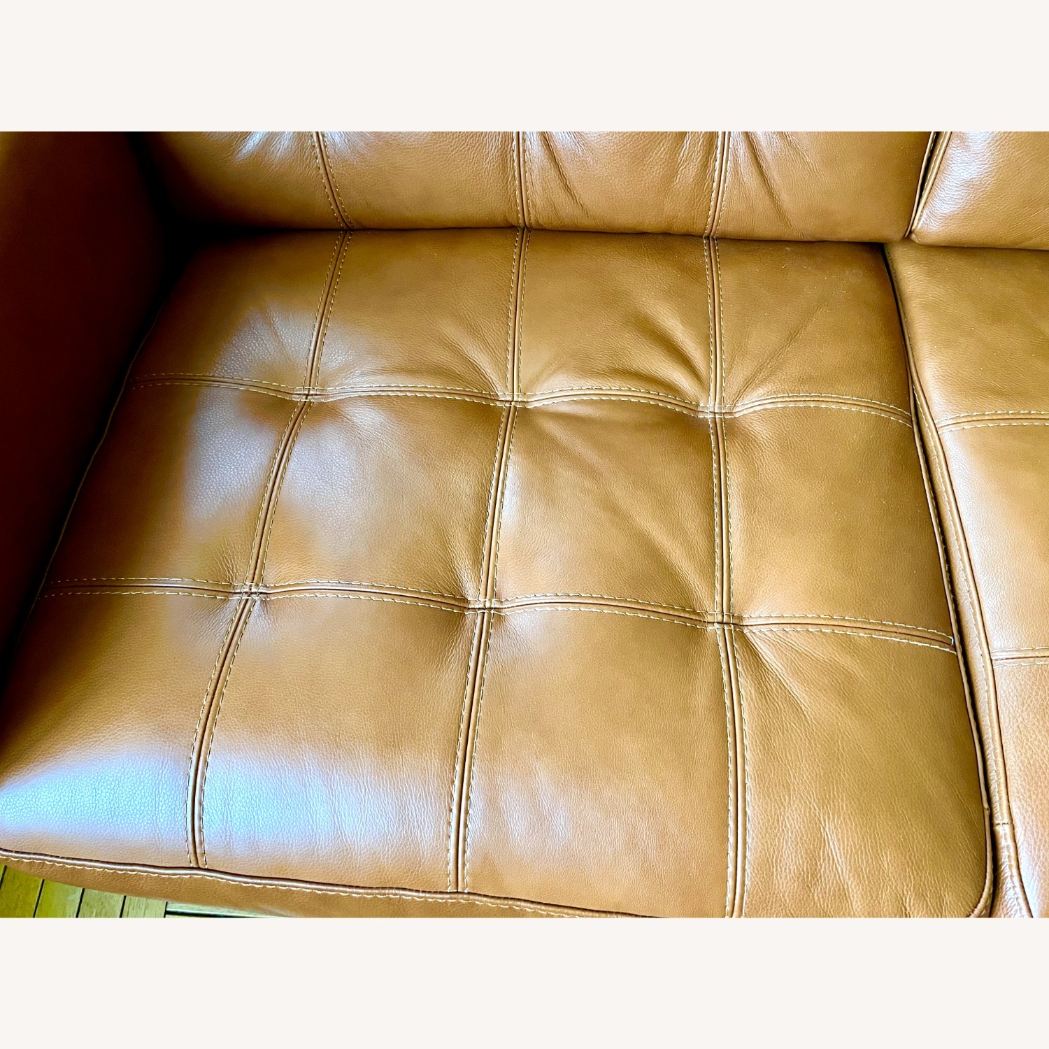 Chateau D'ax Light Brown Leather 2 Seater Sofa - image-5