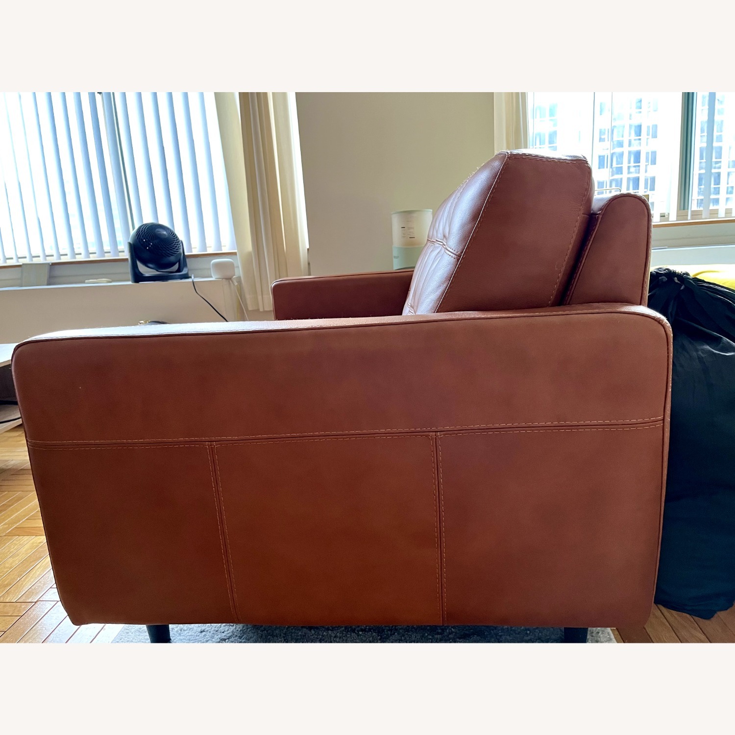 Chateau D'ax Light Brown Leather 2 Seater Sofa - image-3