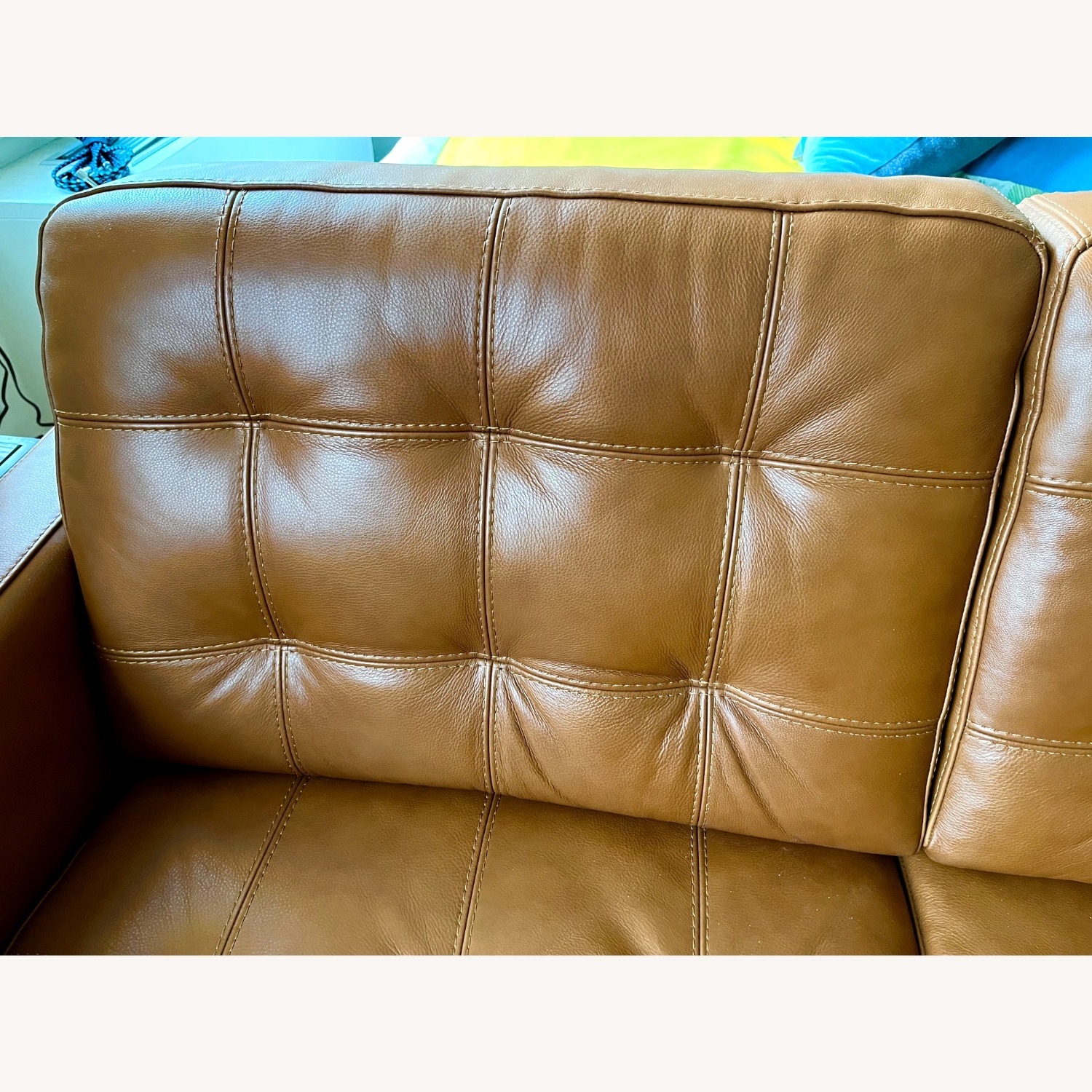Chateau D'ax Light Brown Leather 2 Seater Sofa - image-4