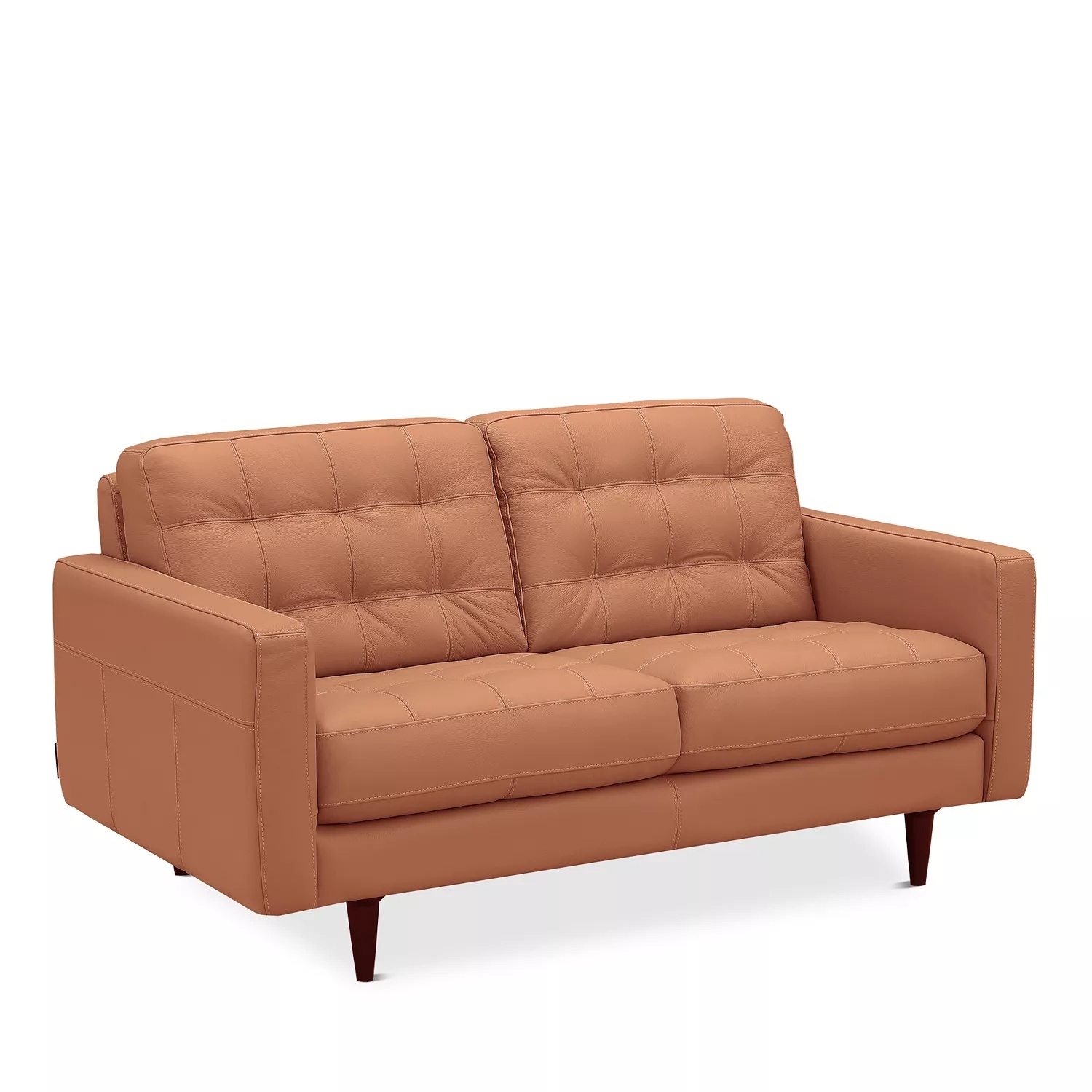 Chateau D'ax Light Brown Leather 2 Seater Sofa - image-6