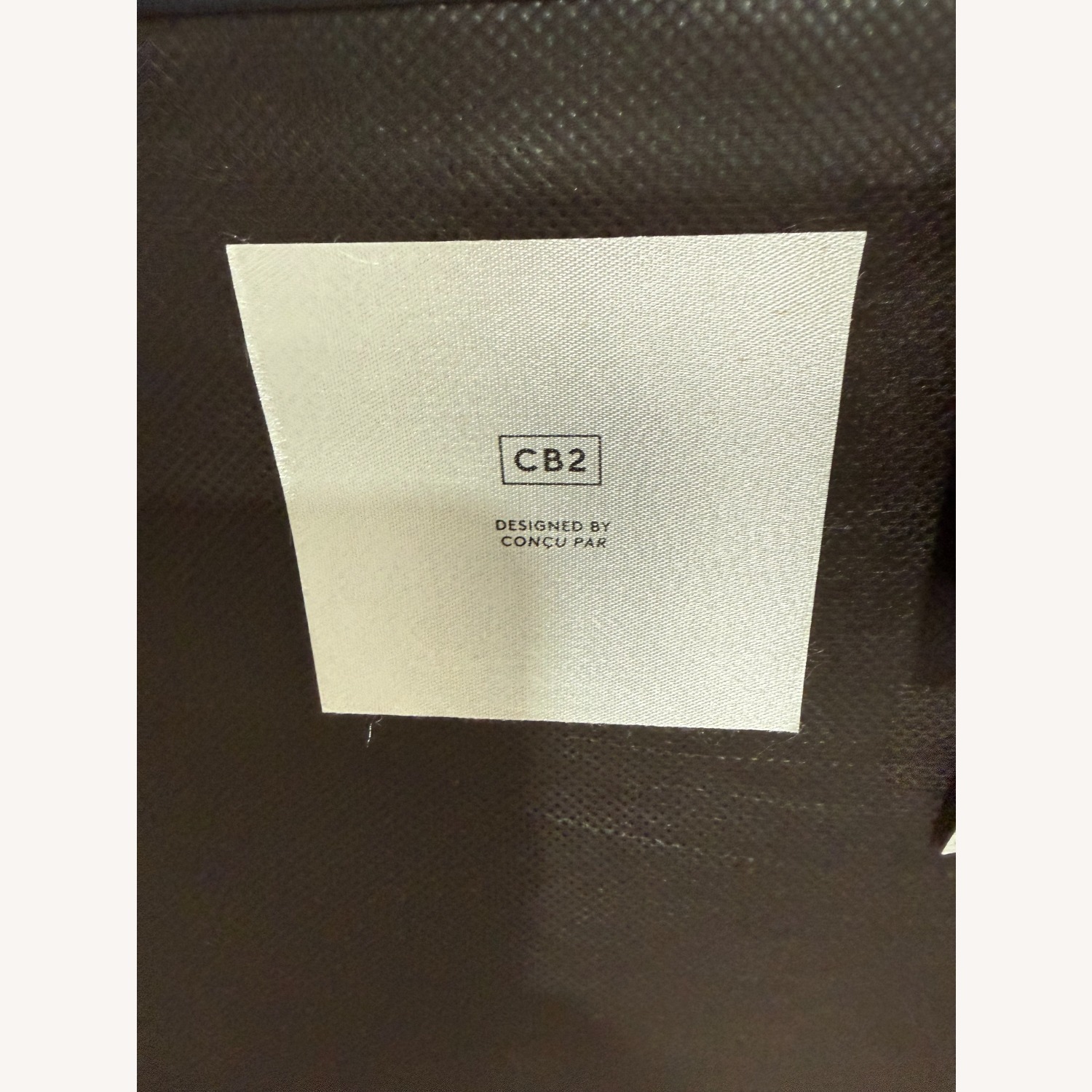 CB2 Lumis Snow White Performance Fabric Deep Depth Ottoman - image-4