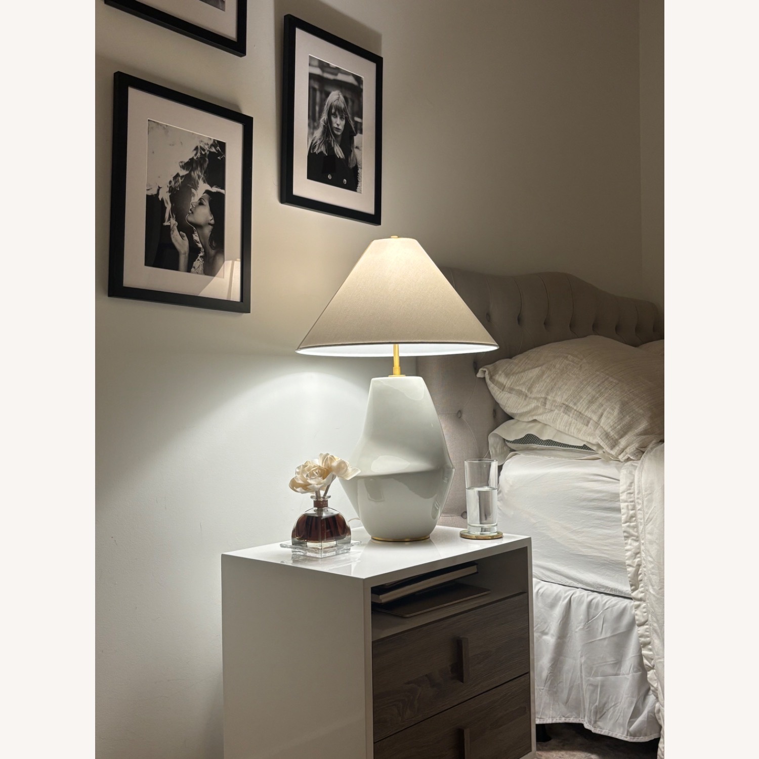 Visual Comfort White Table Lamp - image-4