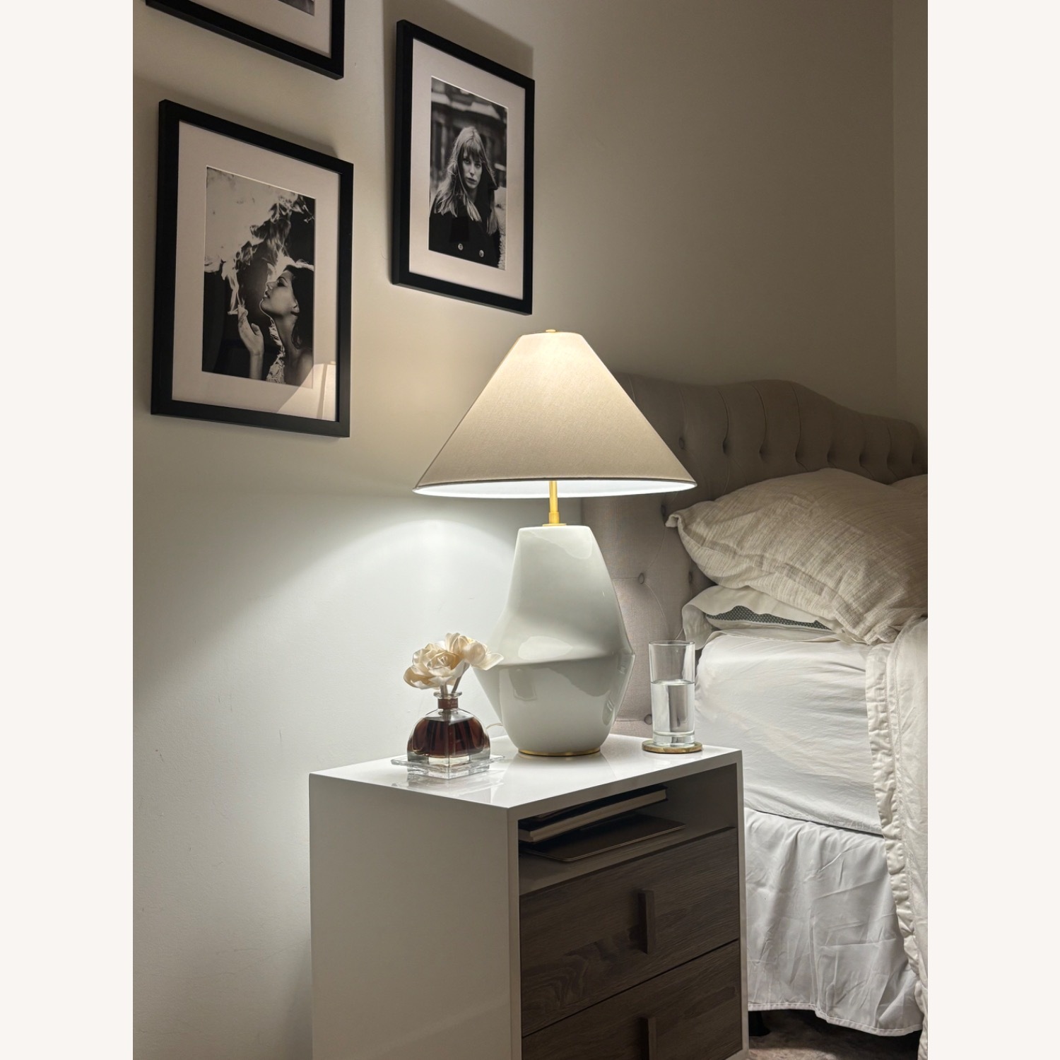 Visual Comfort White Table Lamp - image-1