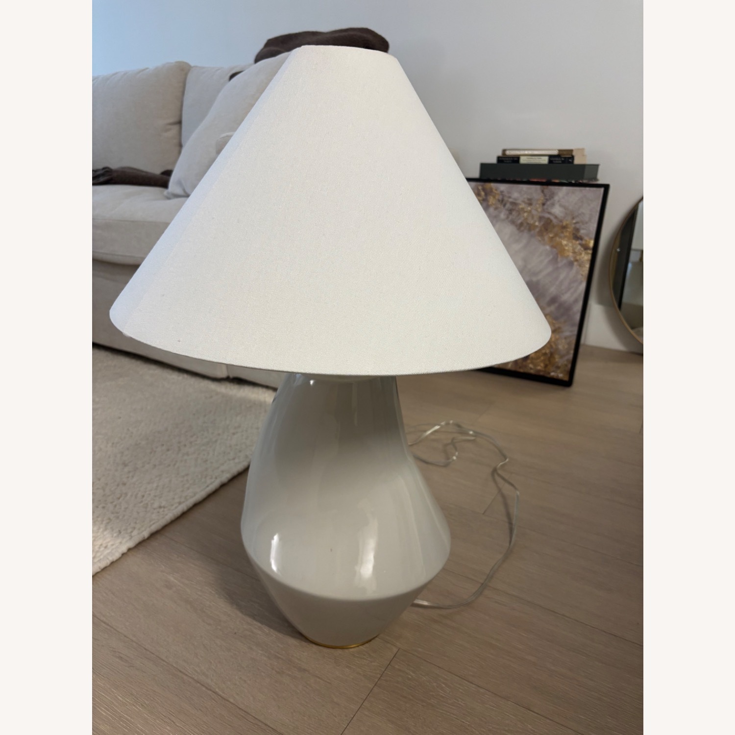 Visual Comfort White Table Lamp - image-3