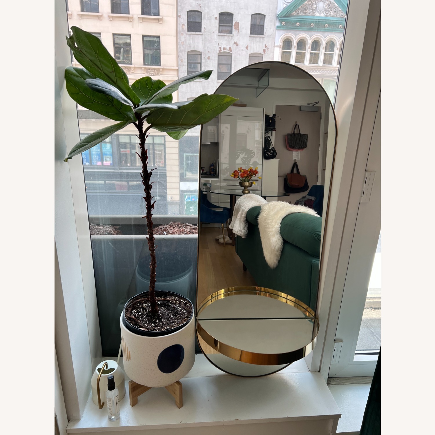 CB2 Caplet Oval Accent Mirror - image-4