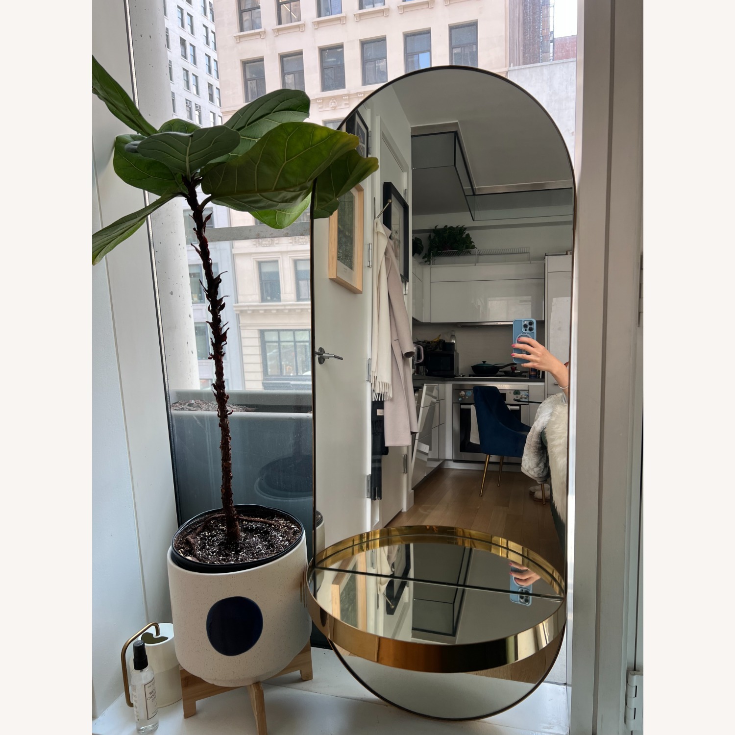 CB2 Caplet Oval Accent Mirror - image-5