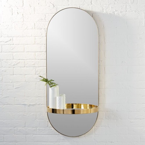 Used CB2 Caplet Oval Accent Mirror for sale on AptDeco