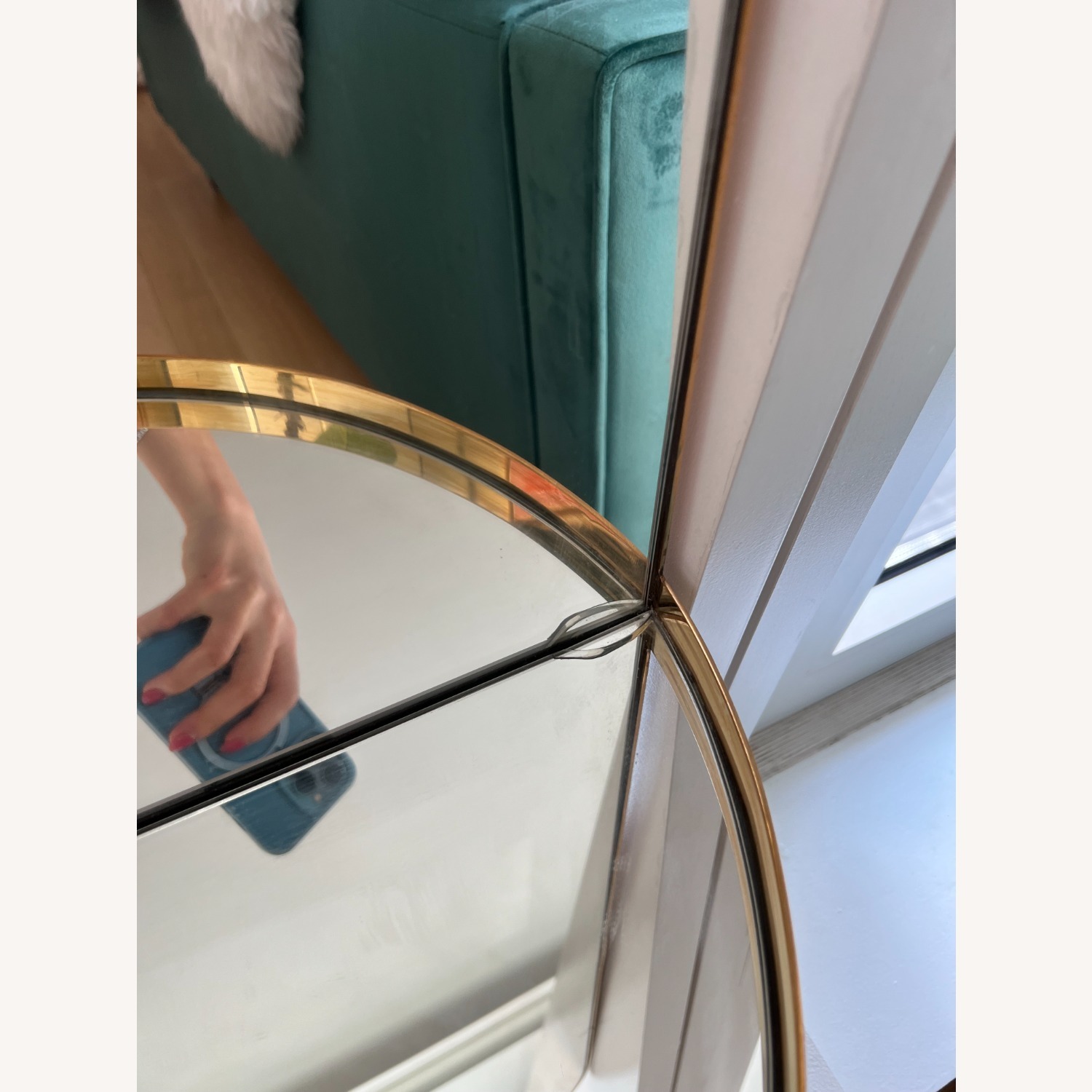 CB2 Caplet Oval Accent Mirror - image-2