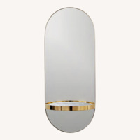 CB2 Caplet Oval Accent Mirror
