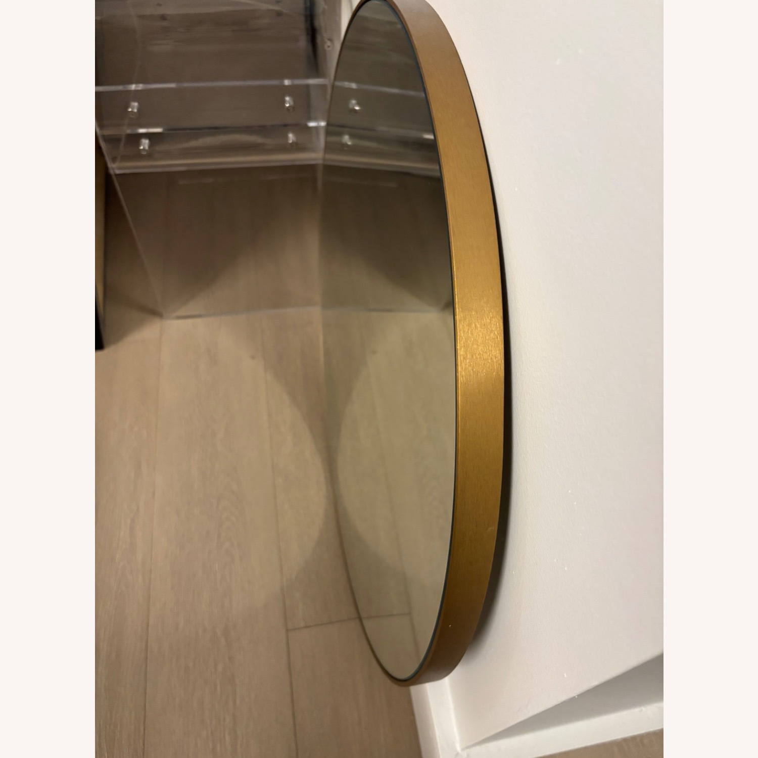 CB2 Infinity Brass Round Wall Mirror 24" - image-2