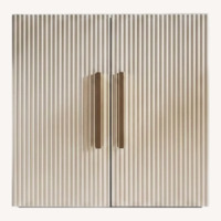 West Elm White Modern Fluted Jewelry Box