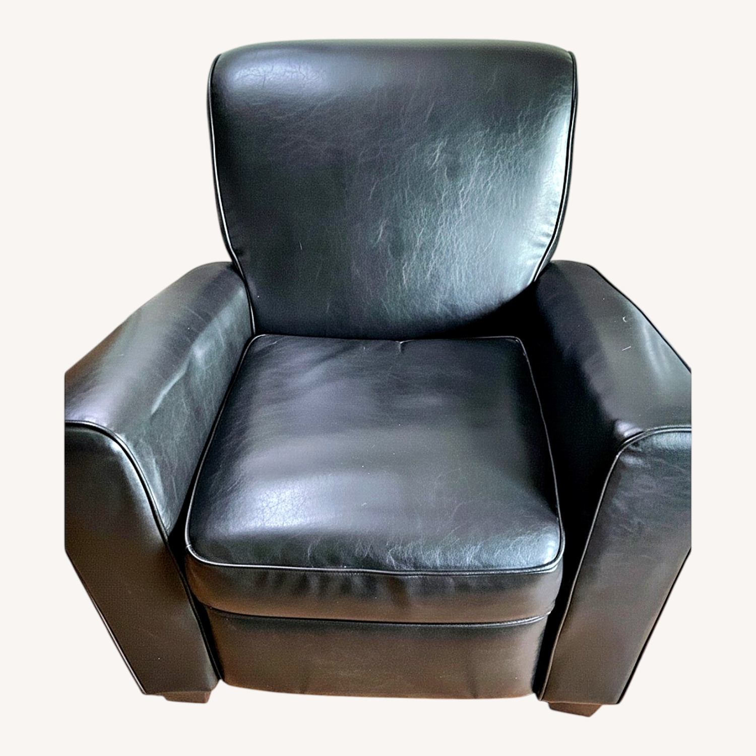 Bob's Discount Furniture Black Leather Recliner - image-0