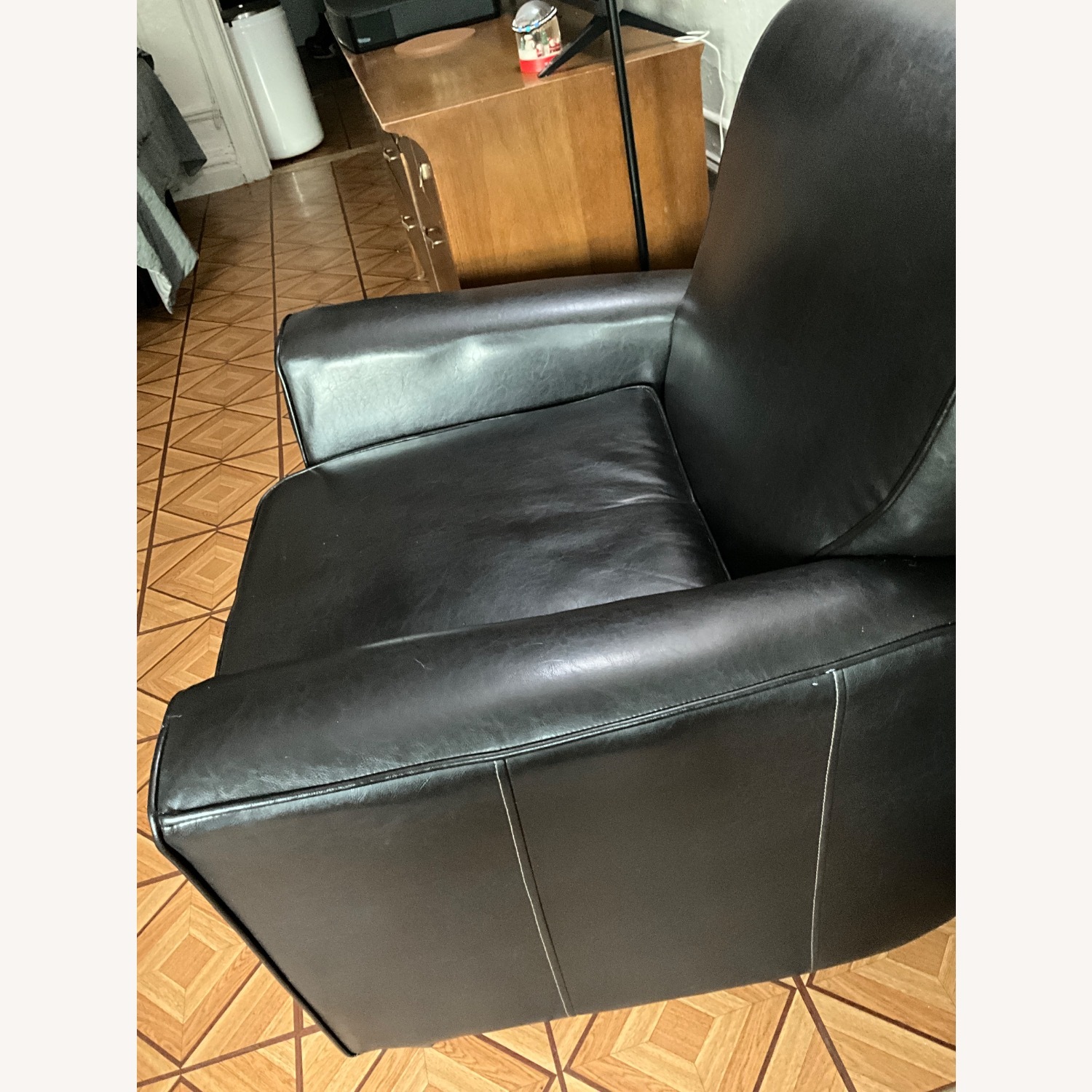 Bob's Discount Furniture Black Leather Recliner - image-2