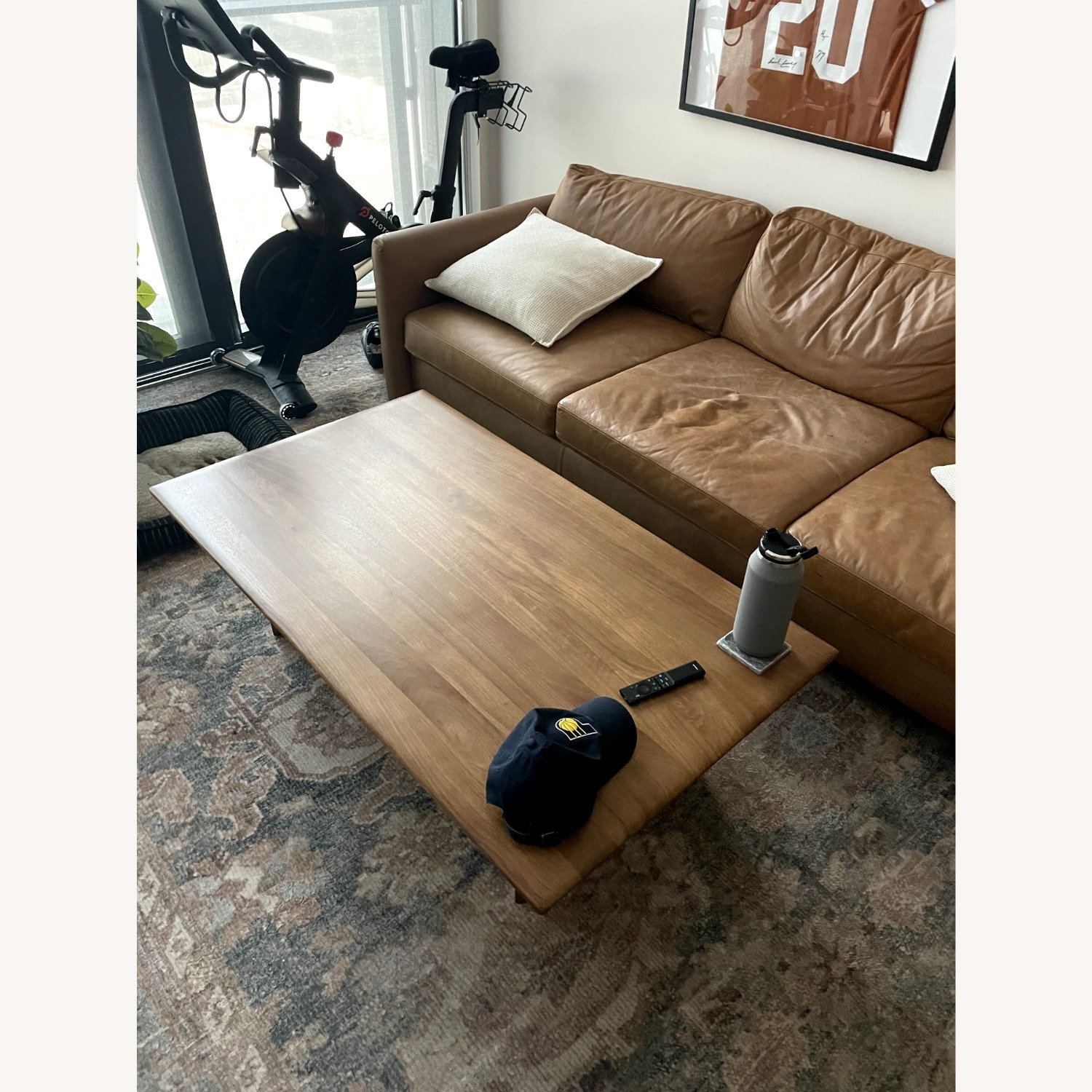 Four Hands Light Brown Leather 2 Seater Sofa - image-4