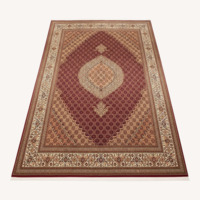 6.9 x 10 Red Persian Tabriz Mahi Rug 10636