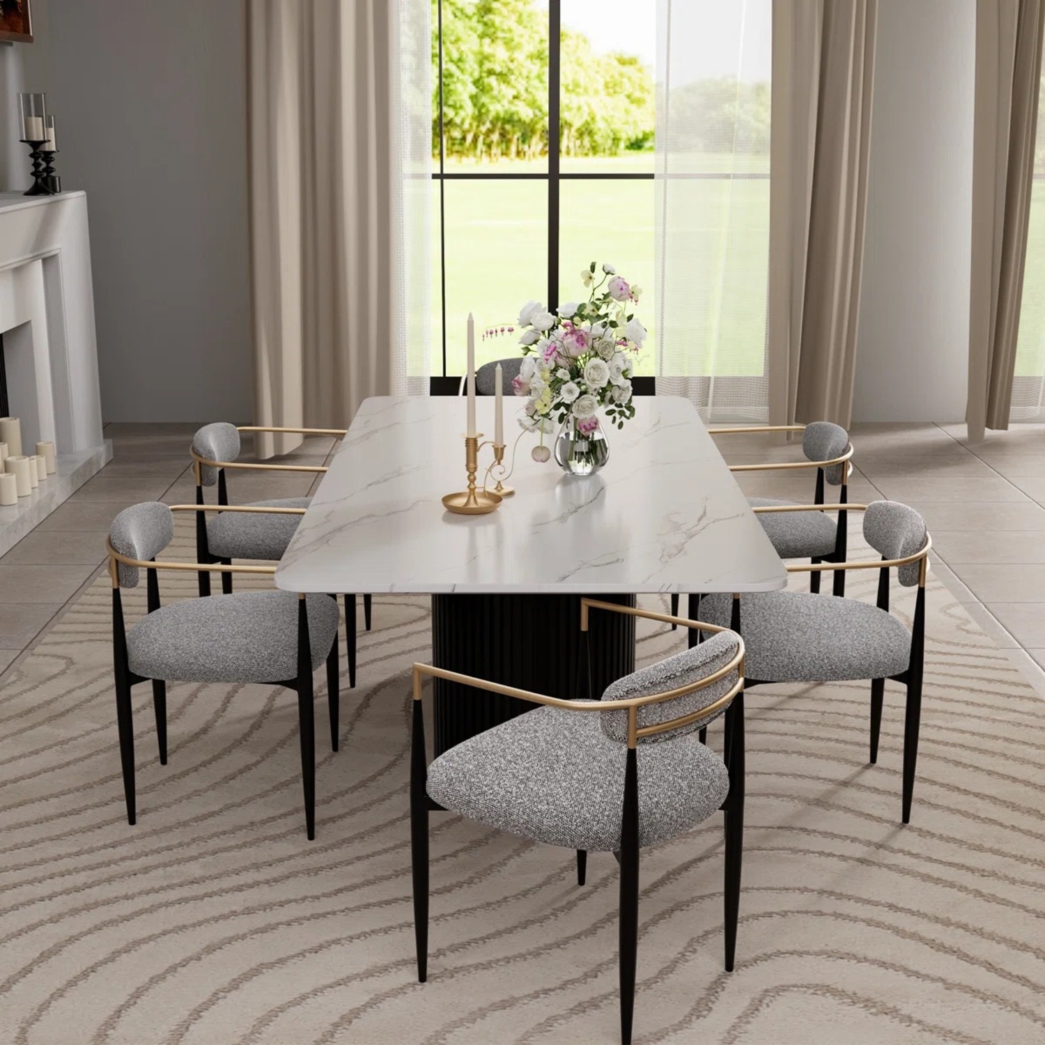 Wayfair White Wood Dining Set - image-3